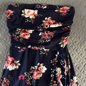 Strapless high low dress